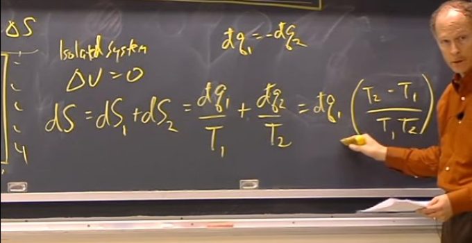 Entropia e reversibilidade – aula no MIT
