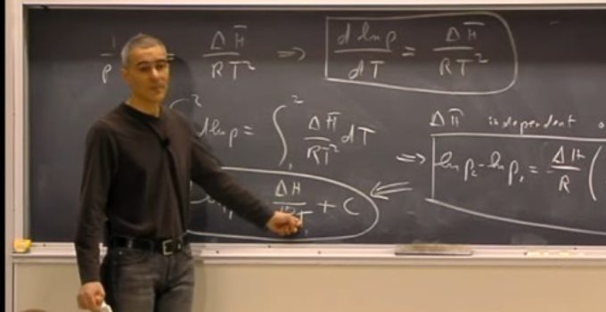 Equação de Clausius-Clapeyron – Aula no MIT