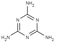 molécula de melamina