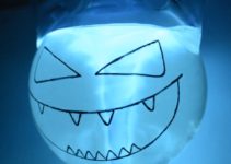 Comemorando Halloween com show de quimioluminescência