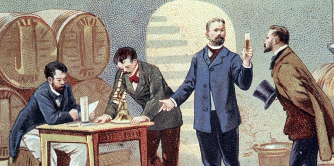 Pasteur estuda o vinho