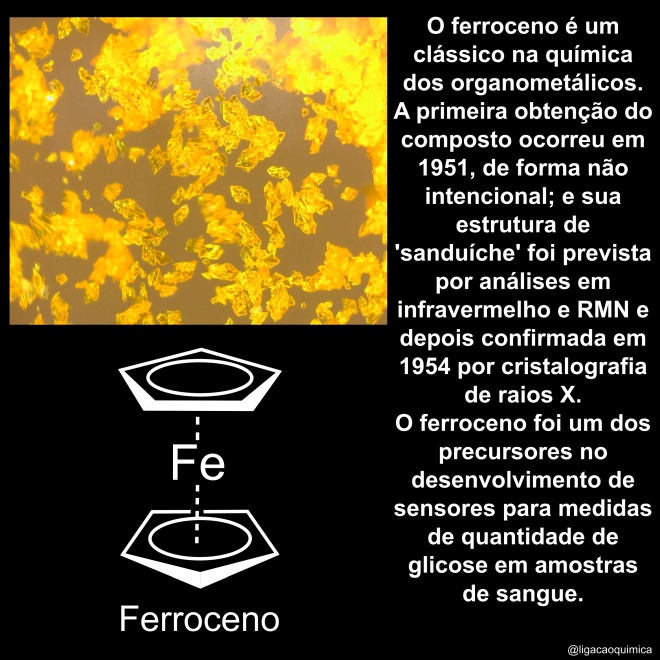 informações químicas sobre o ferroceno