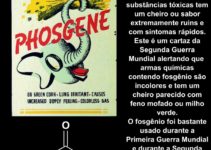 Fosgênio, acetato de celulose, fluoresceína, esqualeno e mais