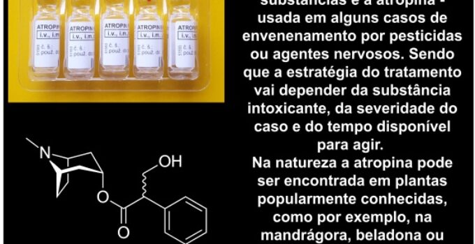 Atropina, veratridina e ácido fórmico